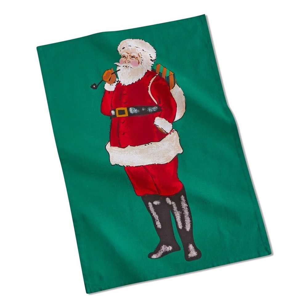 New With Tags Santa Dish By TAG towel  18"x 26"‎ 100% Cotton